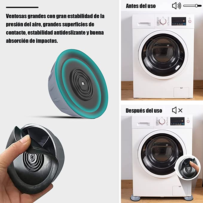 Almohadillas Amortiguadoras para Lavadora – Estabilidad y Silencio
