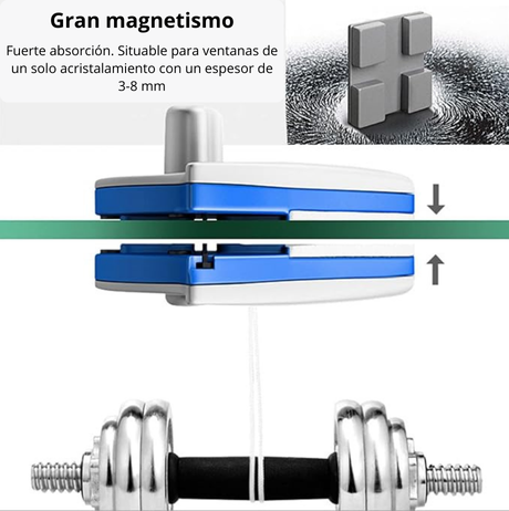 Limpia Cristales Magnético – Ventanas Brillantes sin Esfuerzo!