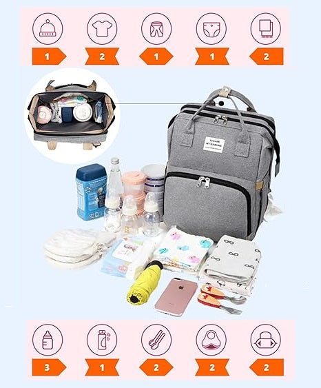 Mochila Cambiador Bebés Multifunción